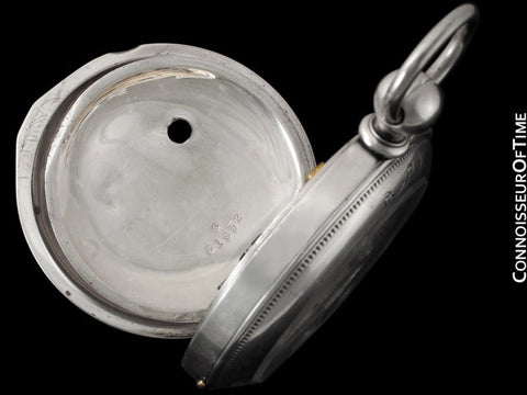 1861 American Watch Co. Waltham Appleton Tracy Civil War Pocket Watch, 18 size - 3 Oz. Coin Silver