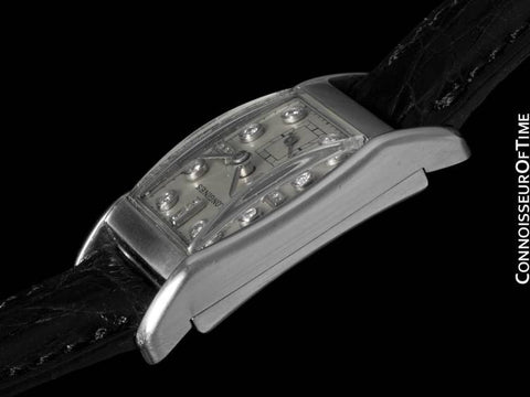 1947 LONGINES VINTAGE Mens Watch - PALLADIUM & 17 DIAMONDS