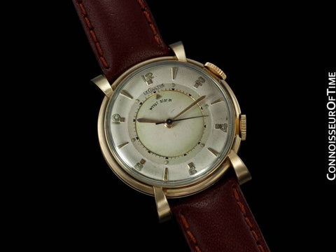 1950 Jaeger-LeCoultre Memovox Vintage Mens Reveil Wrist Alarm - 10K Gold Filled