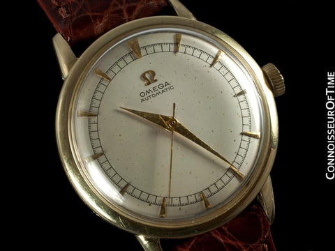 1950 Omega Vintage Mens Watch, Automatic, Waterproof - 14K Gold Filled
