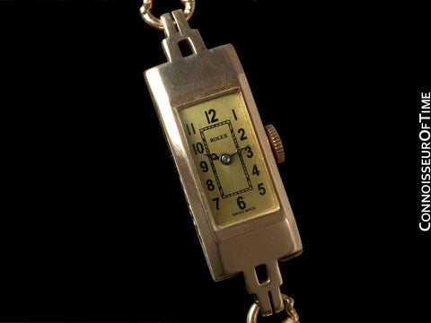 1937 Rolex Vintage Ladies Princess Style (Prince) Watch - 9K Rose Gold