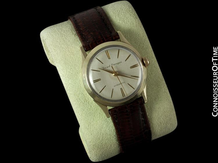 1950 s Girard Perregaux Gyromatic Vintage Mens Midsize 31mm 10K