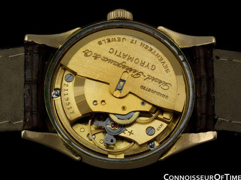 1950's Girard Perregaux Gyromatic Vintage Mens Midsize 31mm - 10K Gold Filled & Stainless Steel