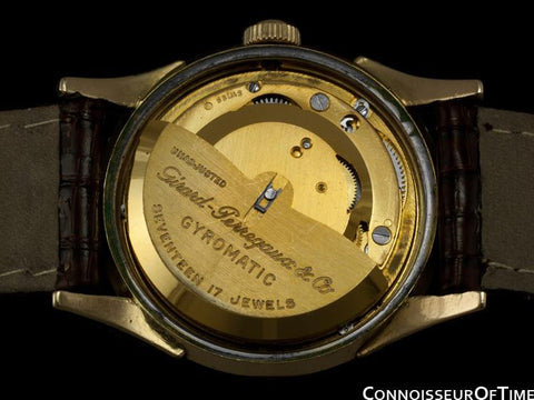 1950's Girard Perregaux Gyromatic Vintage Mens Midsize 31mm - 10K Gold Filled & Stainless Steel