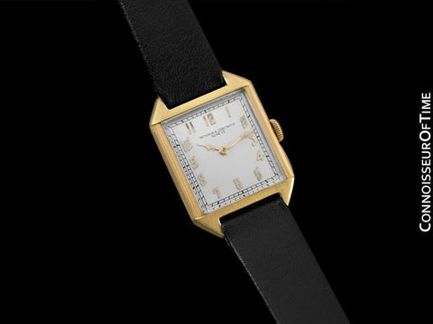 1930's Vacheron and Constantin Vintage Mens Midsize Art Deco Watch - 18K Gold