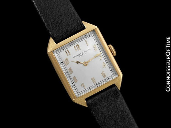 1930's Vacheron and Constantin Vintage Mens Midsize Art Deco Watch - 18K Gold
